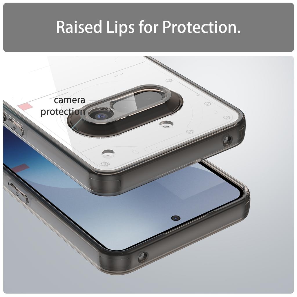 For Nothing Phone (3a) Case TPU+Acrylic Phone Back Cover Anti Yellowing