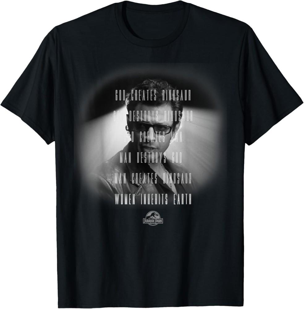 

Jurassic Park Ian Malcom God Creates Graphic TShirt TShirt Unisex T-Shirt XXL