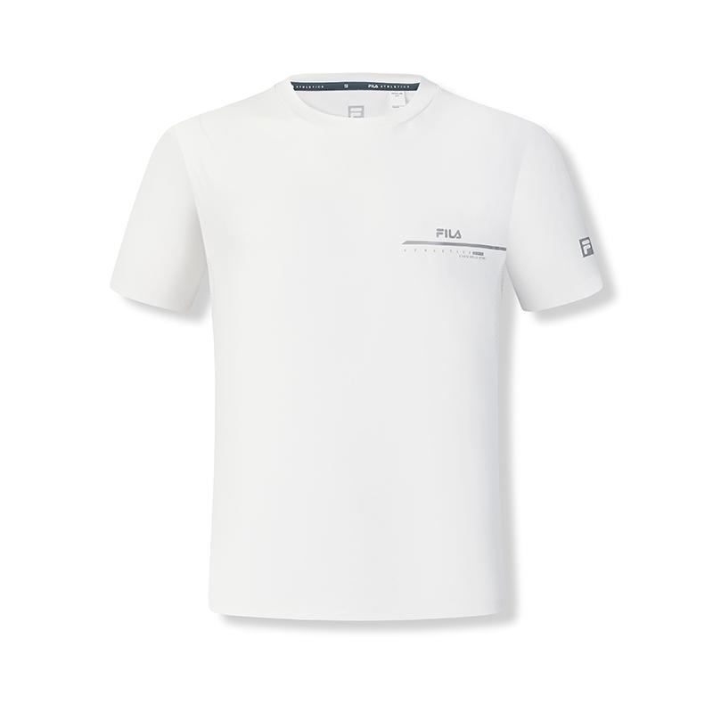 New FILA Regular T Shirt Men's Mist White A11M421132FWT