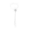 Elegant Dandelion Drop Earrings Necklace Set Women Gold Plated Copper Posts French Minimalist Style