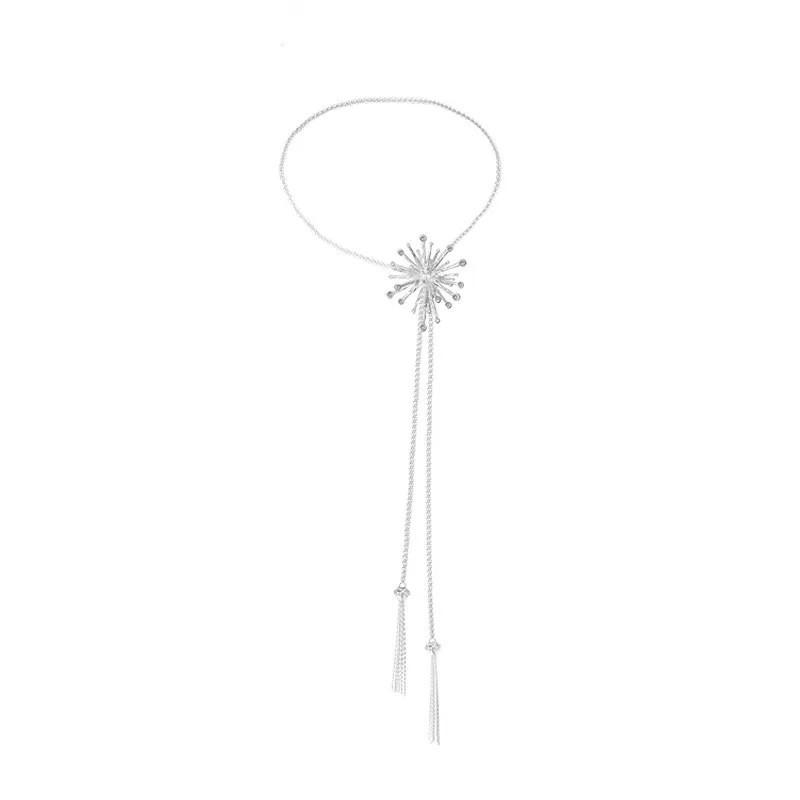 Elegant Dandelion Drop Earrings Necklace Set Women Gold Plated Copper Posts French Minimalist Style