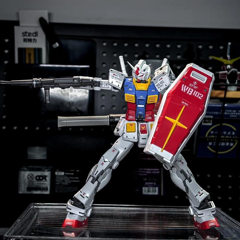 RG 1/144 RX-78-2 2.0 Yuanzu G3 Mech Bausatz Actionfiguren Schreibtisch-Dekoration Puppe Jungen Spielzeug Puzzle Sammlerstück Geschenk