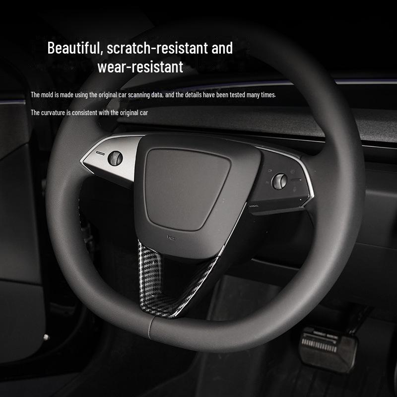 Tesla V3 Stuurwiel V-vormige Bescherm- & Decoratieve Cover voor Model 3