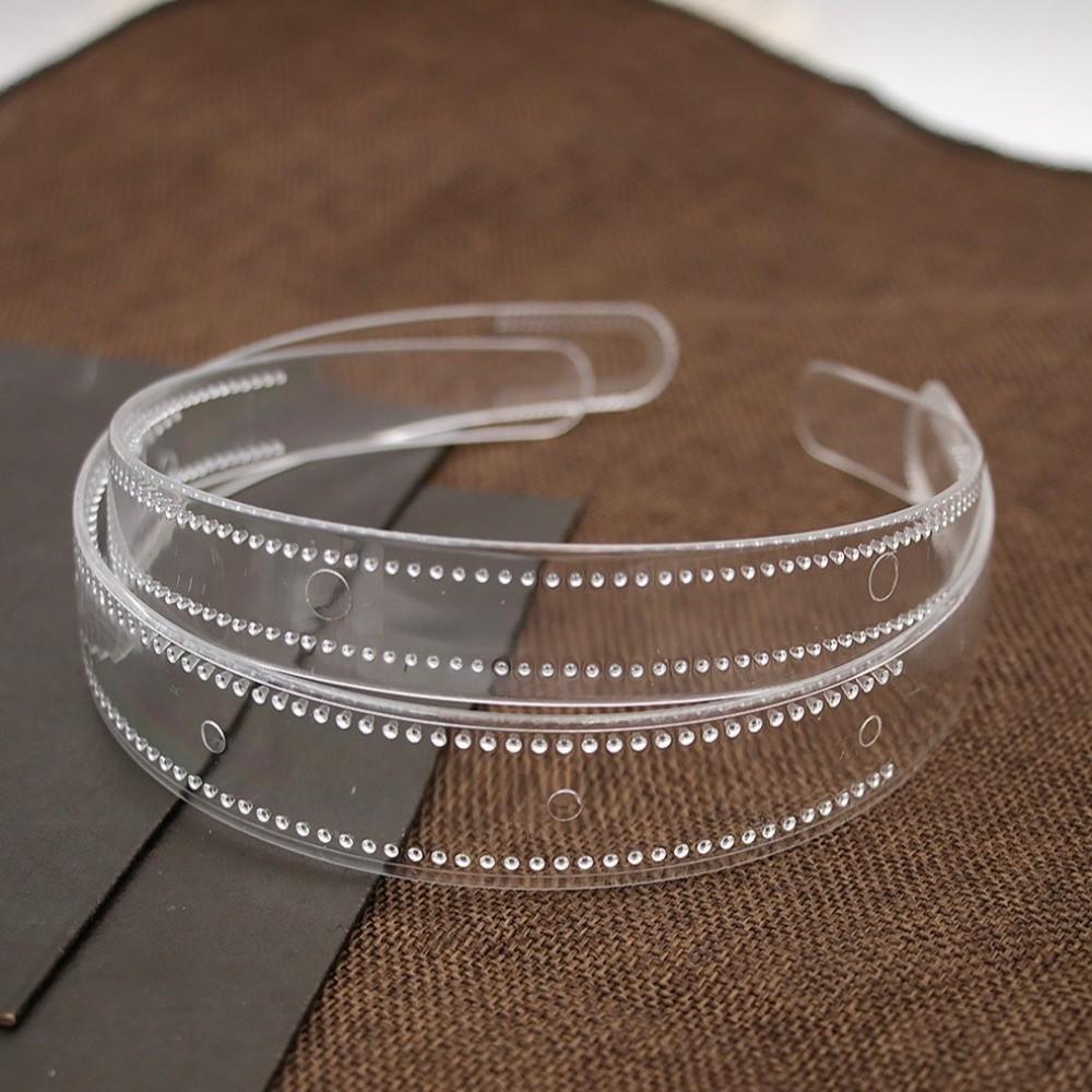 3pcs Toothed Clear Plastic Headbands Non Slip Minimalist Korean Hairband Women Hair Accessories