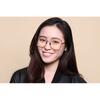 Max Mara Mm5073 H B Blue ligHt Block 034 Women Eyeglasses