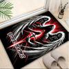 1PC Custom Name Angel Darkness Theme Floor Mat Ideal for Living Room, Game Rooms, Office, Bedroom,Floor Mat Playful Design