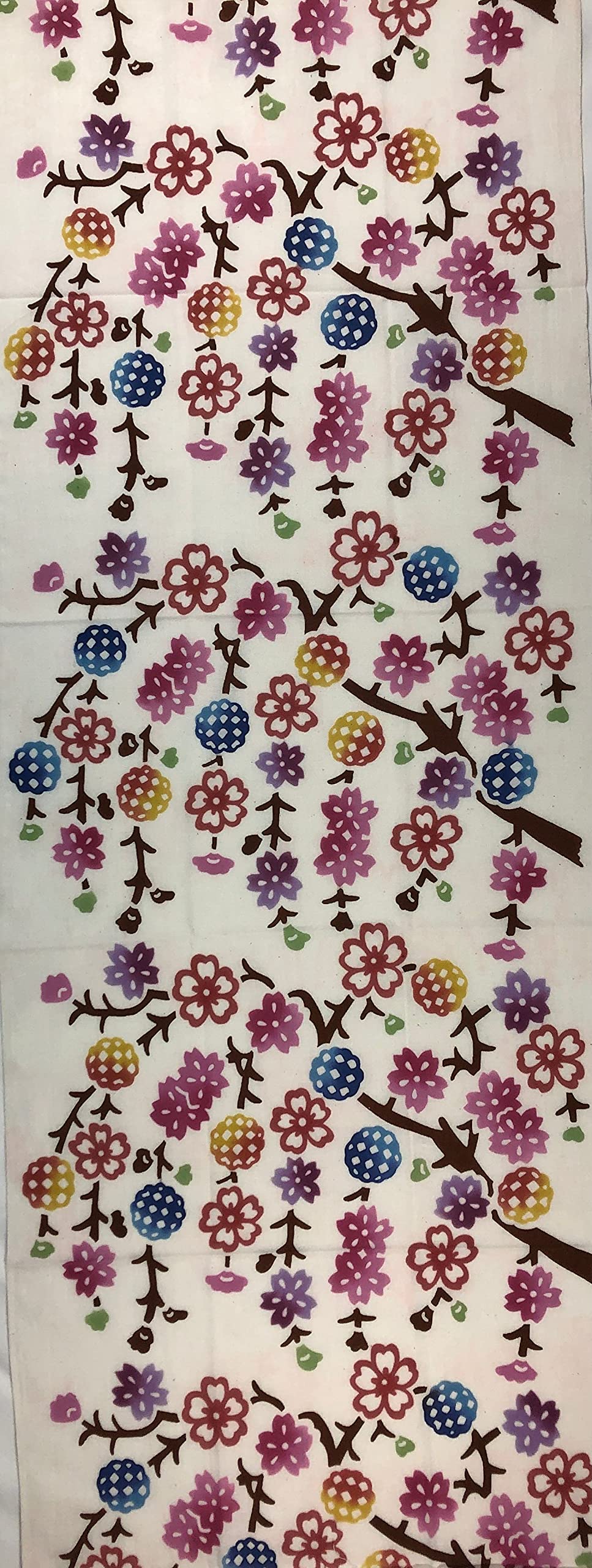 

Yagisei Тэнугуи Ручная работа Серия художников Бингата Вишня Окинава Красочный Сделано в Японии Тю-сэн (Окрашенное полотенце) Плакучий цветок