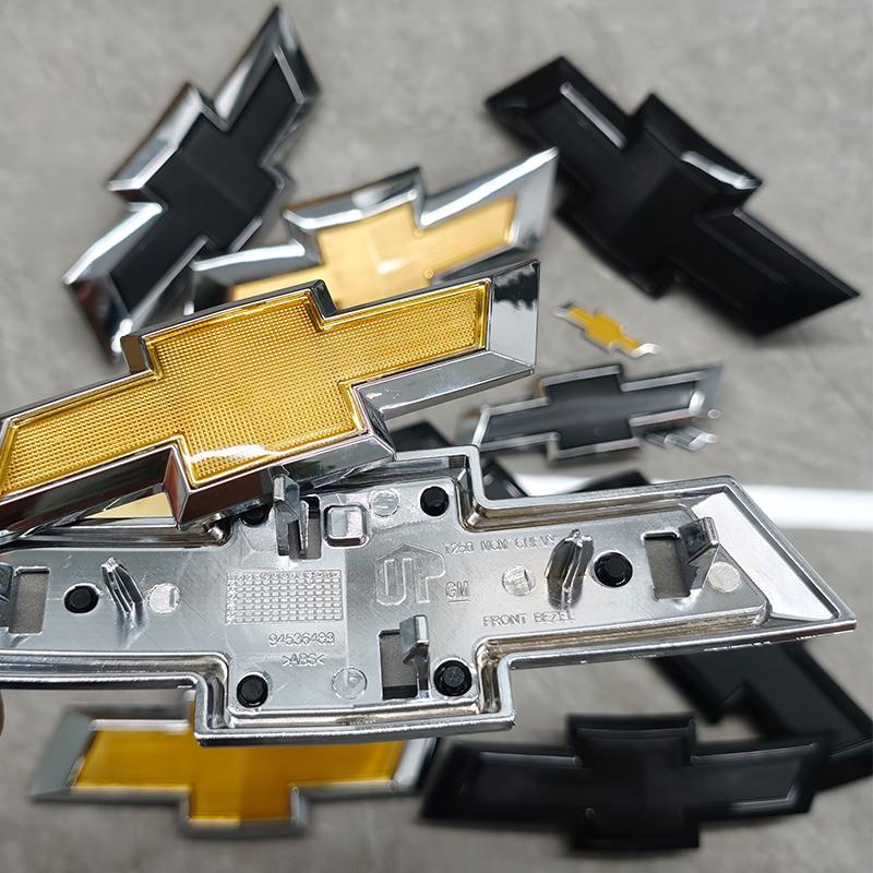 129mm 150mm 195mm 204mm 208mm 228mm Car Front Logo Grill Rear Bumper Tail Door Trunk Emblem Sticker 3D Accessories For Chevrolet