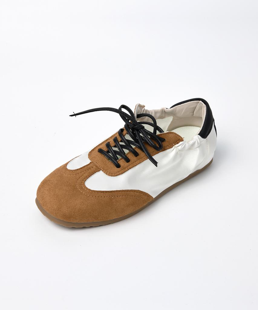 Mogaus Soft Satin Ballet Flat Sneakers 2 Colors