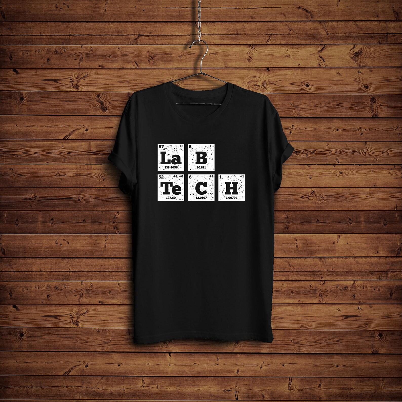 Lab Tech Shirt/ Periodic Table Elements T-Shirt/ Funny Lab Tee Shirt/ Med tech Shirt/ Lab Week Gift/ Medical Technologist 2XL