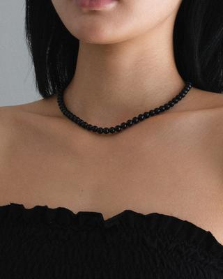 Anotherlayer Black Onyx Necklace (Silver925)