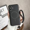 Liquid Silicone MagSafe Magnetic Case with Wrist Strap for iPhone 12 13 14 15 16