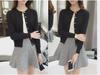 Women's Slim Round Neck Knitted Cardigan - Lightweight, Solid Color Sweater for Spring and Autumn