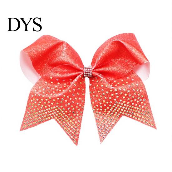 Glitter Bow Hair Clips Sparkling Clip, Sequin Clip for Cheerleading Aerobics Stage Accessories Performance And Dance Team Accessories, Decorative Ties