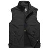 Herren Frühling Sommer Outdoor Freizeit Gilet Schnelltrocknende Weste Schlichte Mode Stehkragen Fotografie Weste