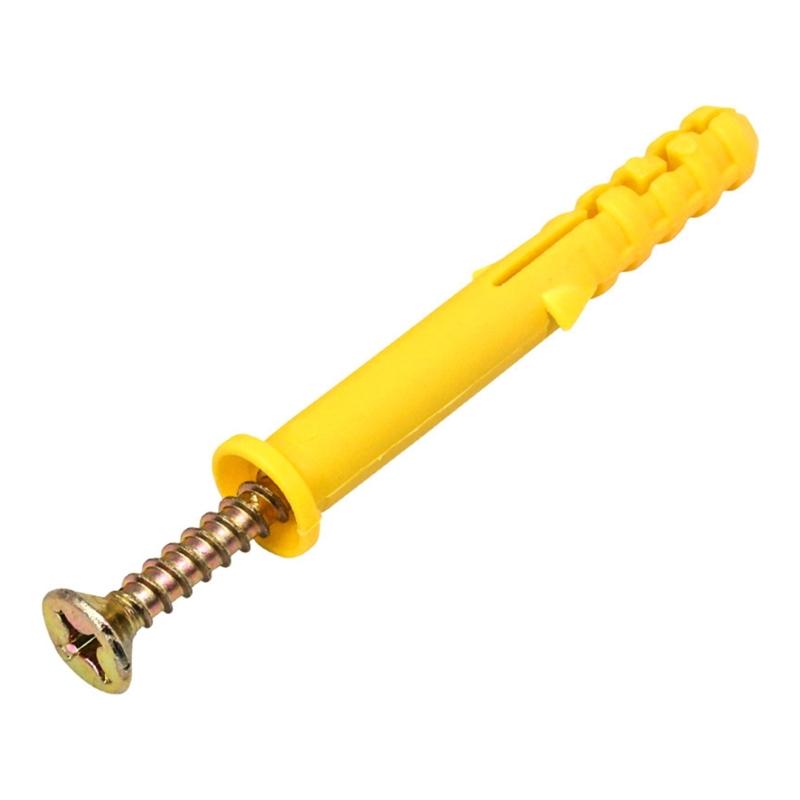 Industrial Grade Small Expansion Screws Masonry Screws & Wall Plugs Set 100pcs