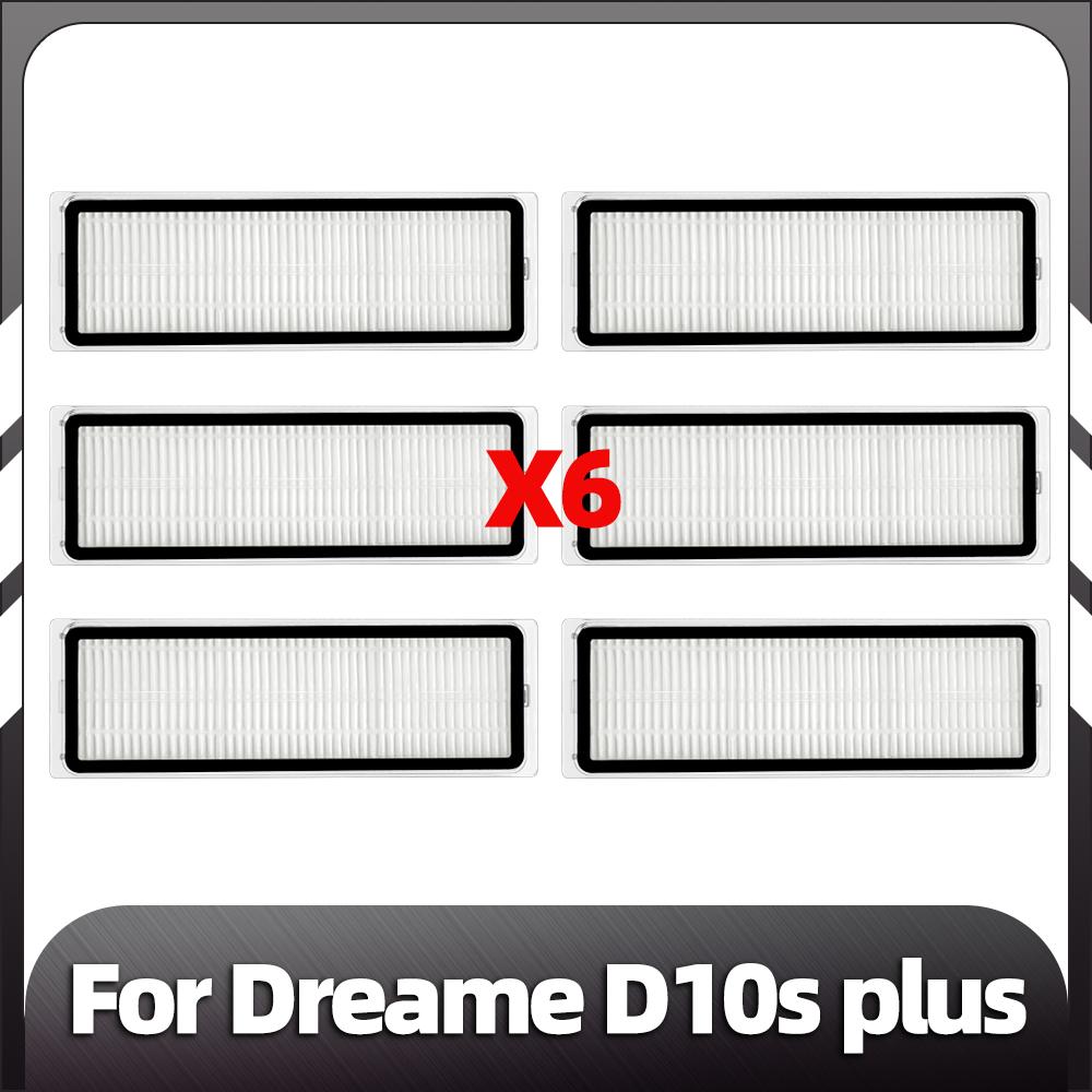 Compatible for Dreame D10s Plus Robot Vacuum Main Side Brush HEPA Filter Mop Pad Dust Bag Replacement Spare Parts Accessories