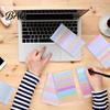 Shopping List Planner Gradient Checklist Sticky Notepad, Self-stick To-do Pads, Macaron Color Adhesive Notes Tearable Memo Pad for Lists And