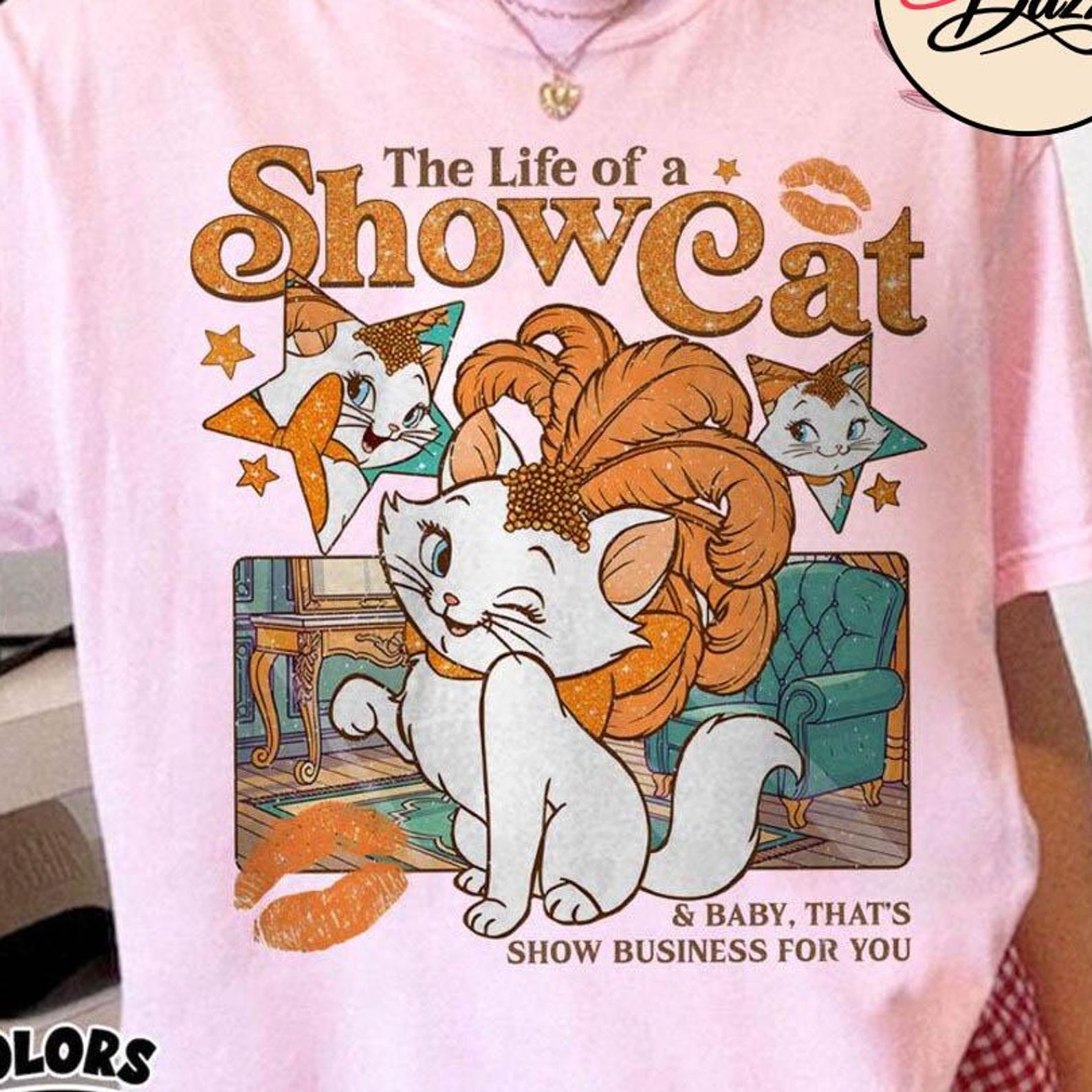Vintage The Life of A ShowCat Comfort Colors Shirt, Showgirl Shirt, The Aristocats Marie Cat Tee, Cat Lover, Comfort Colors Shirt S