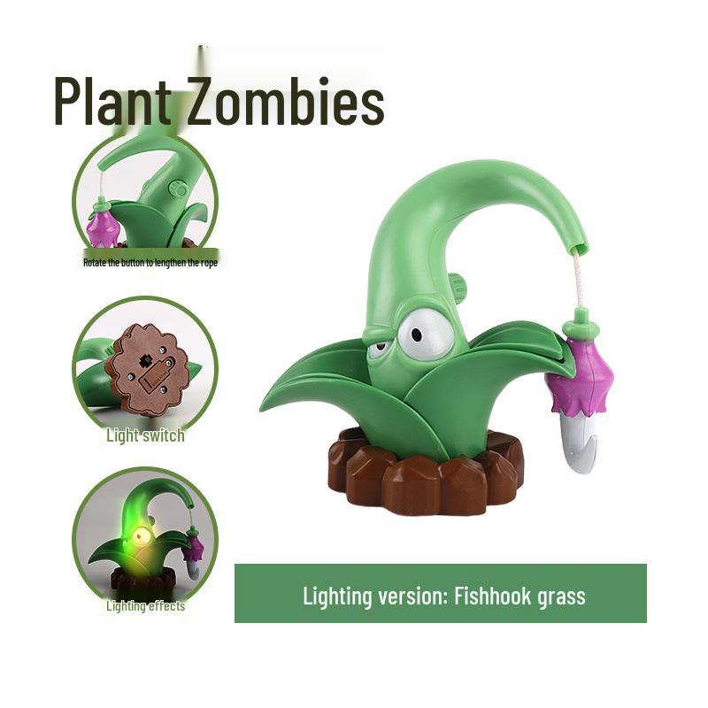 Plants Vs. Zombies Toy Set: Bewitching Mushroom, Fish Hook, Grassland Mine, Flaming Tree, Poison Pea