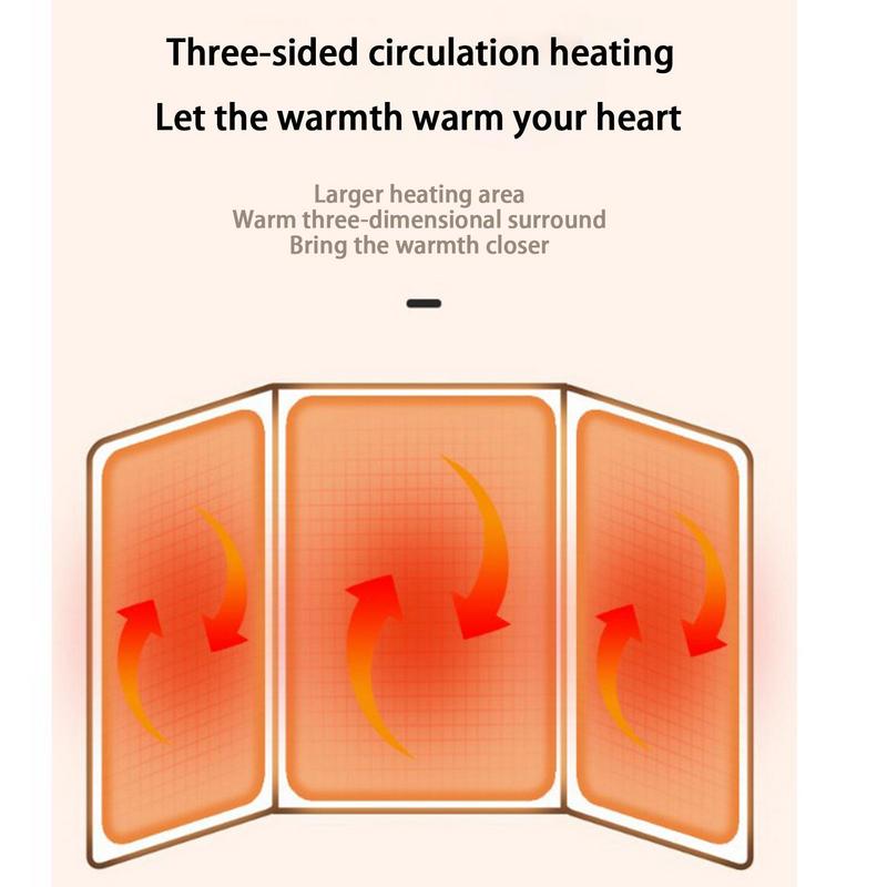 Electric Foot Warmer Under Desk Heating Pad Adjustable Thermostat Winter Cushion Foldable for Office Table Home Space Heater