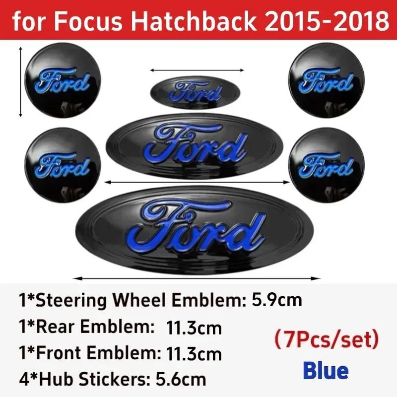 Car Sticker Hot For Ford Car Steering Wheel Sticker Front Decal Tail Badge for Ford Explorer Escape Escape ST Kuga Mondeo Focus