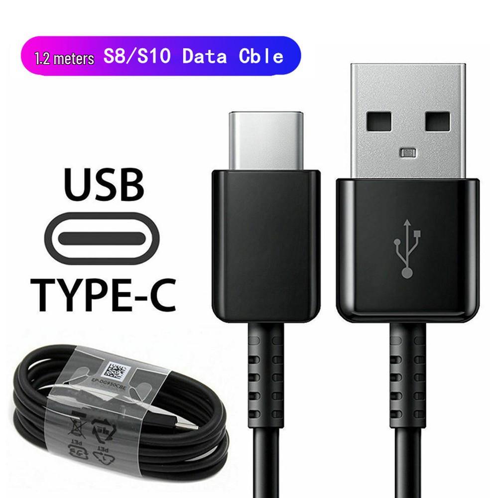 

Быстрый кабель для передачи данных и зарядки Type-C, 1,2 м, для мобильных телефонов S8/S10 1.2m Type-C чёрный