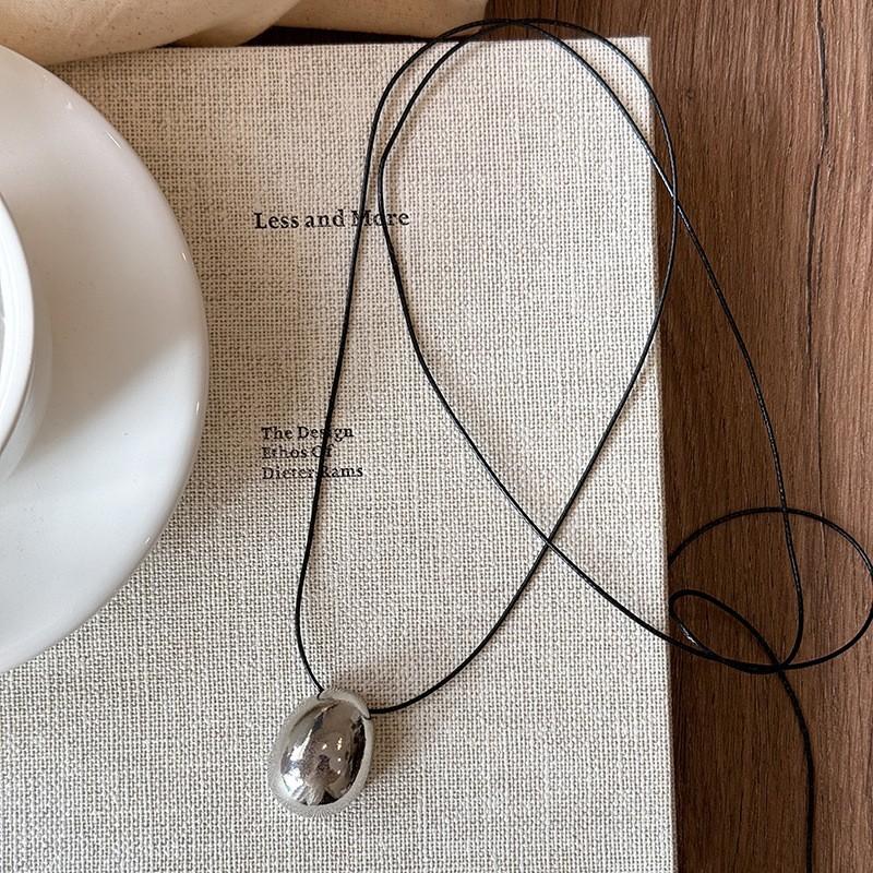 Minimalist Water Drop Pendant Necklace Sweater Chain