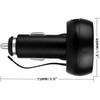 Car Cigarette Lighter Socket Car Voltmeter 3-in-1 12-24V Voltmeter Thermometer USB Car Charger for Car Truck
