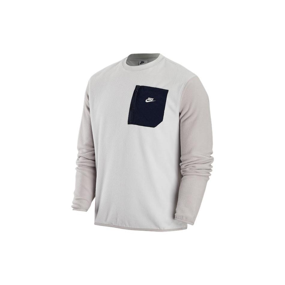 Nike logo pocket sweatshirt Beige Men s FD2376-025 L