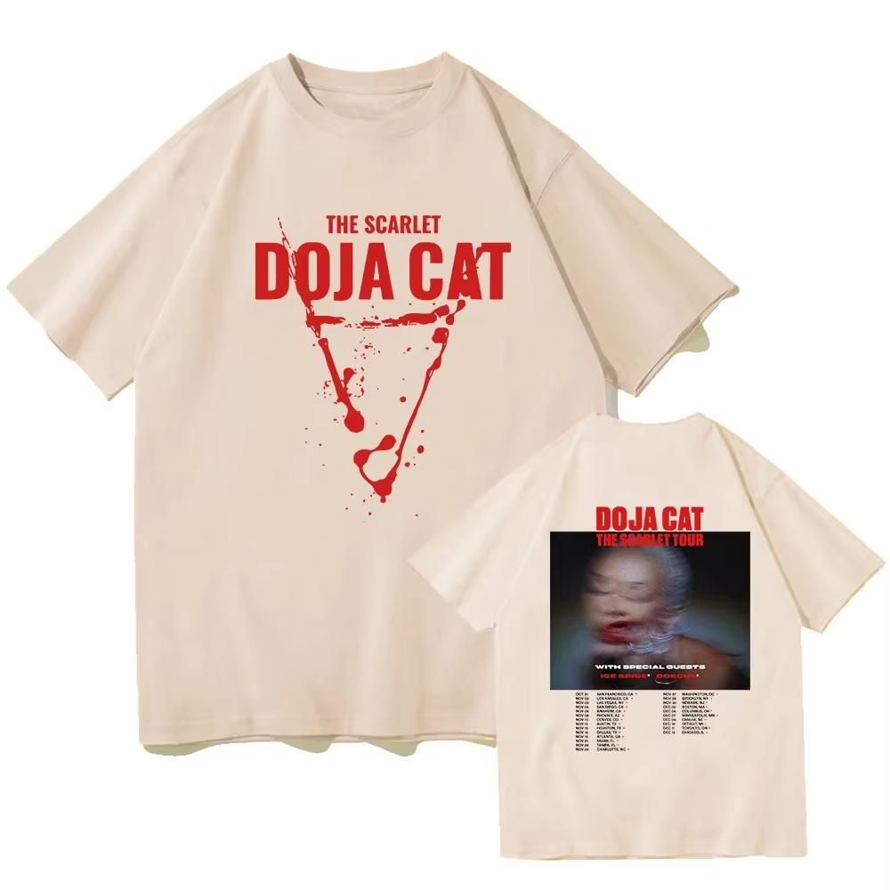 

Горячая толстовка с капюшоном Scarlet Doja Cat, хип-хоп, футболки, мужская и женская одежда, рубашки с коротким рукавом и круглым вырезом, высококачественный хлопок, лето XXXXL