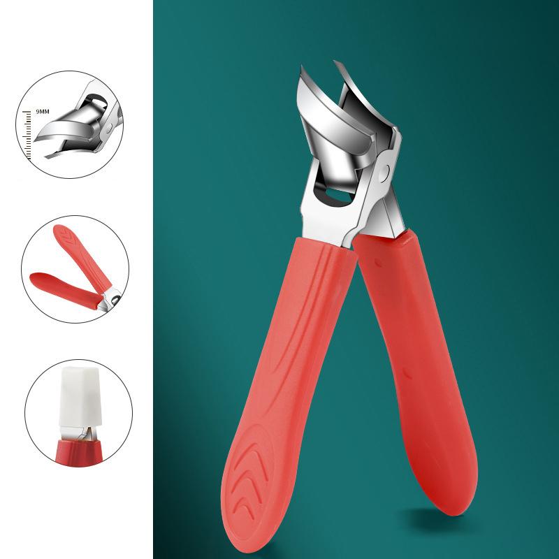 Professional Slanted Nail Clippers Wide Jaw Opening Anti-Splash Nail Clipper Stainless Steel Toenail Pliers Manicure Tools