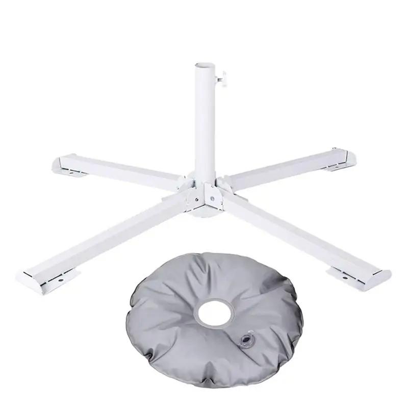M-Modern-Parasol Umbrella Base Foldable Outdoor Patio Parasol Weight Base Folding Deck Umbrella Weight Stand Camping Part