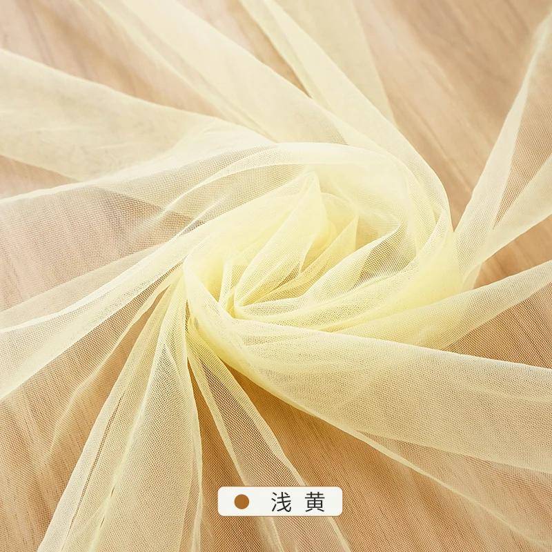 0.5m/1m/2m/5m Encrypt Soft Mesh Fabric For Curtains Wedding Dresses, Wedding Decorations Mosquito Nets DIY Net Craft Fabrics