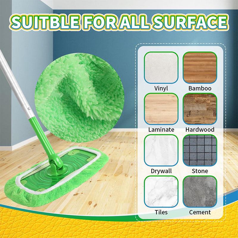 Reusable Washable Mop Cloth Cover for Flat Mops - Compatible with Swiffer and Lazy Mop Models