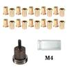 21 peças Ferramentas de Porca Rebite Cabeça de Porca Rebite Manual de Instalação Simples Para Rivnuts Ferramentas Para Porcas M3 M4 M5 M6 M8 M10