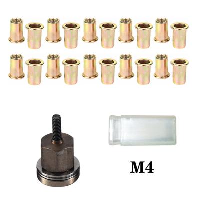 21pcs Rivet Nut Tools Hand Rivet Nut Head Simple Installation Manual Riveter For Rivnuts Tools For Nuts M3 M4 M5 M6 M8 M10