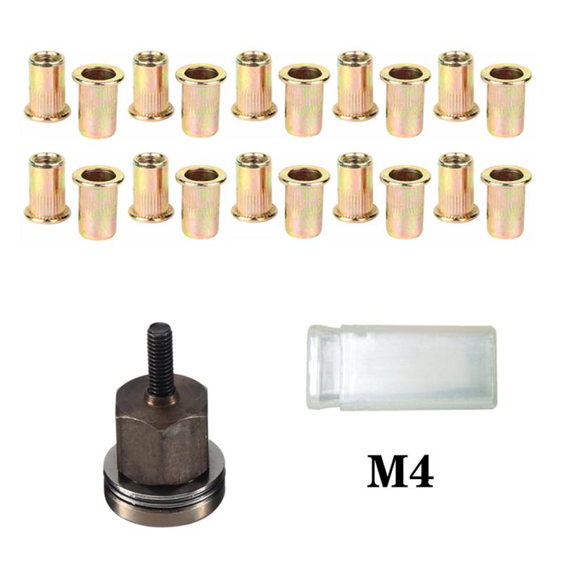 

21pcs Rivet Nut Tools Hand Rivet Nut Head Simple Installation Manual Riveter For Rivnuts Tools For Nuts M3 M4 M5 M6 M8 M10
