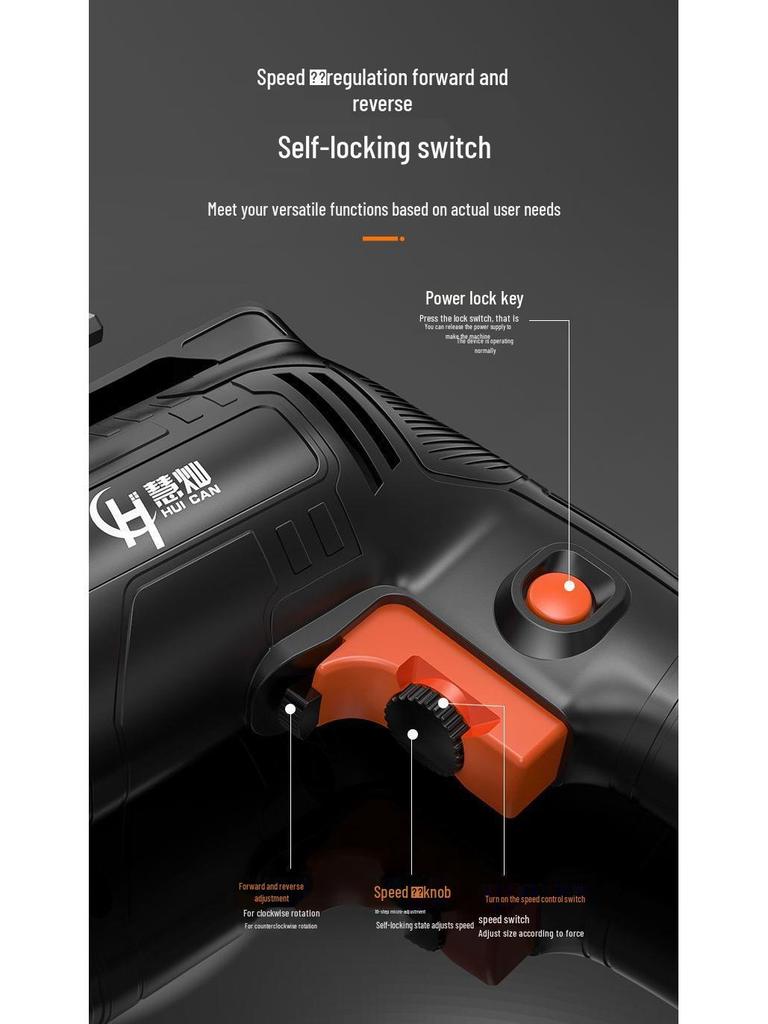 Multi-Functional Electric Impact Drill Set for Wall and Household Use