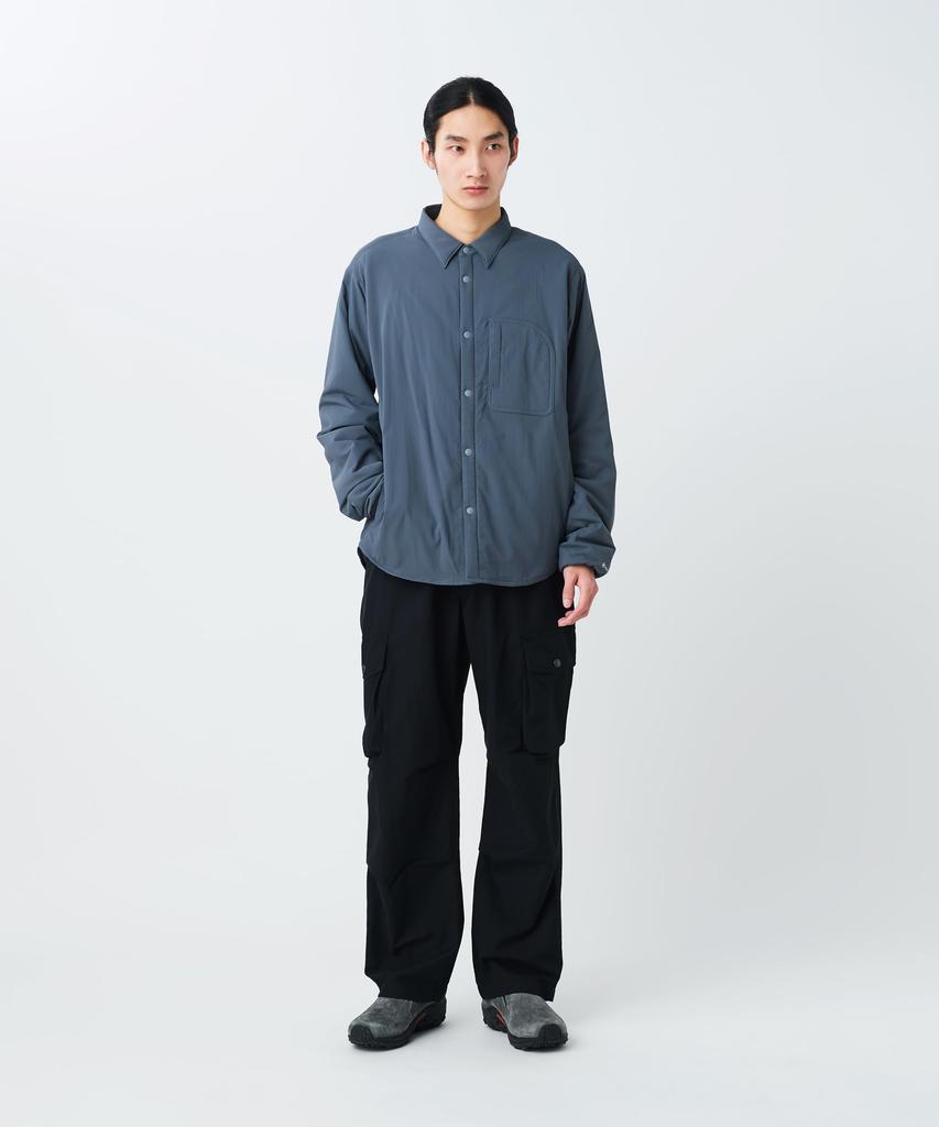 Flexible Insulated Shirt Tops Shirt Long Sleeve Padded CHARCOAL M [Snow Peak] SH-26SU001 Men's Women's