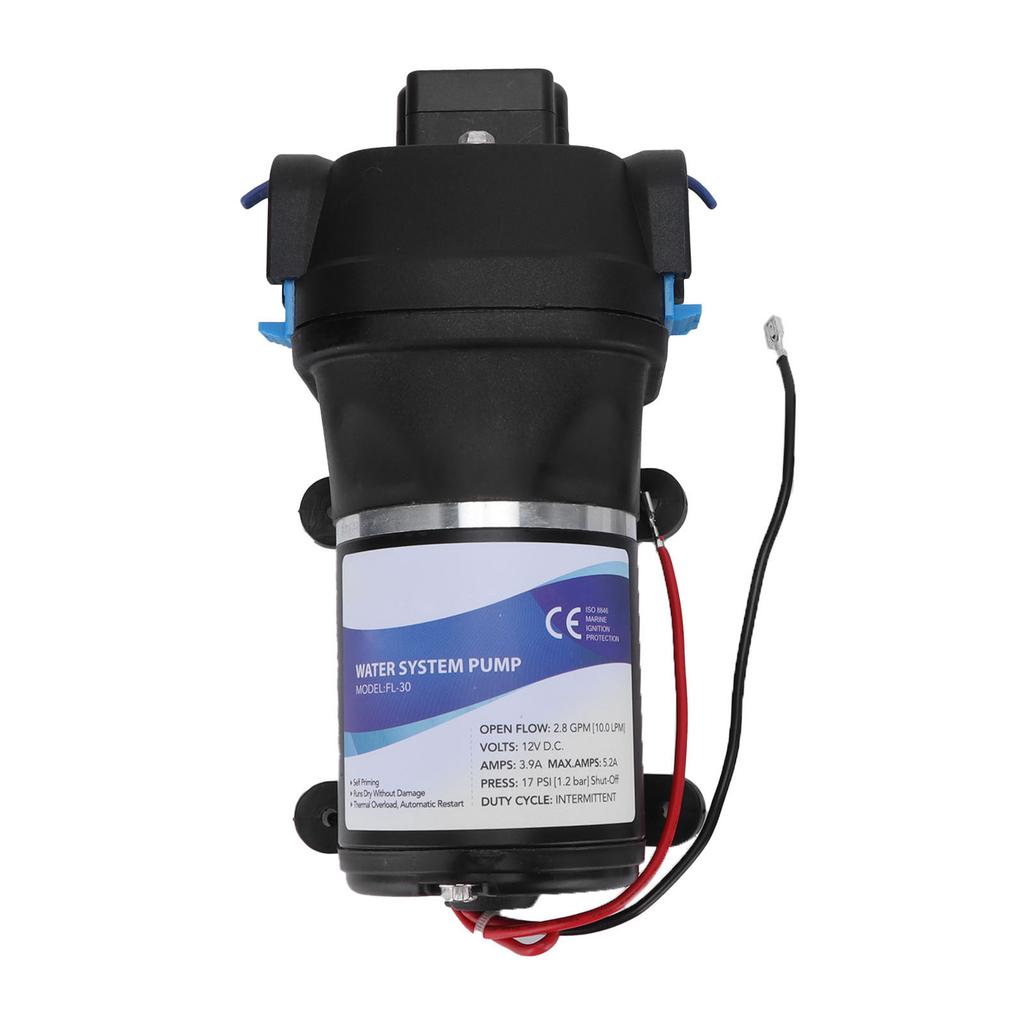 Water Pump SelfPriming Outdoors DC Electric Engineering Plastic for Rv Yacht FL30 12V