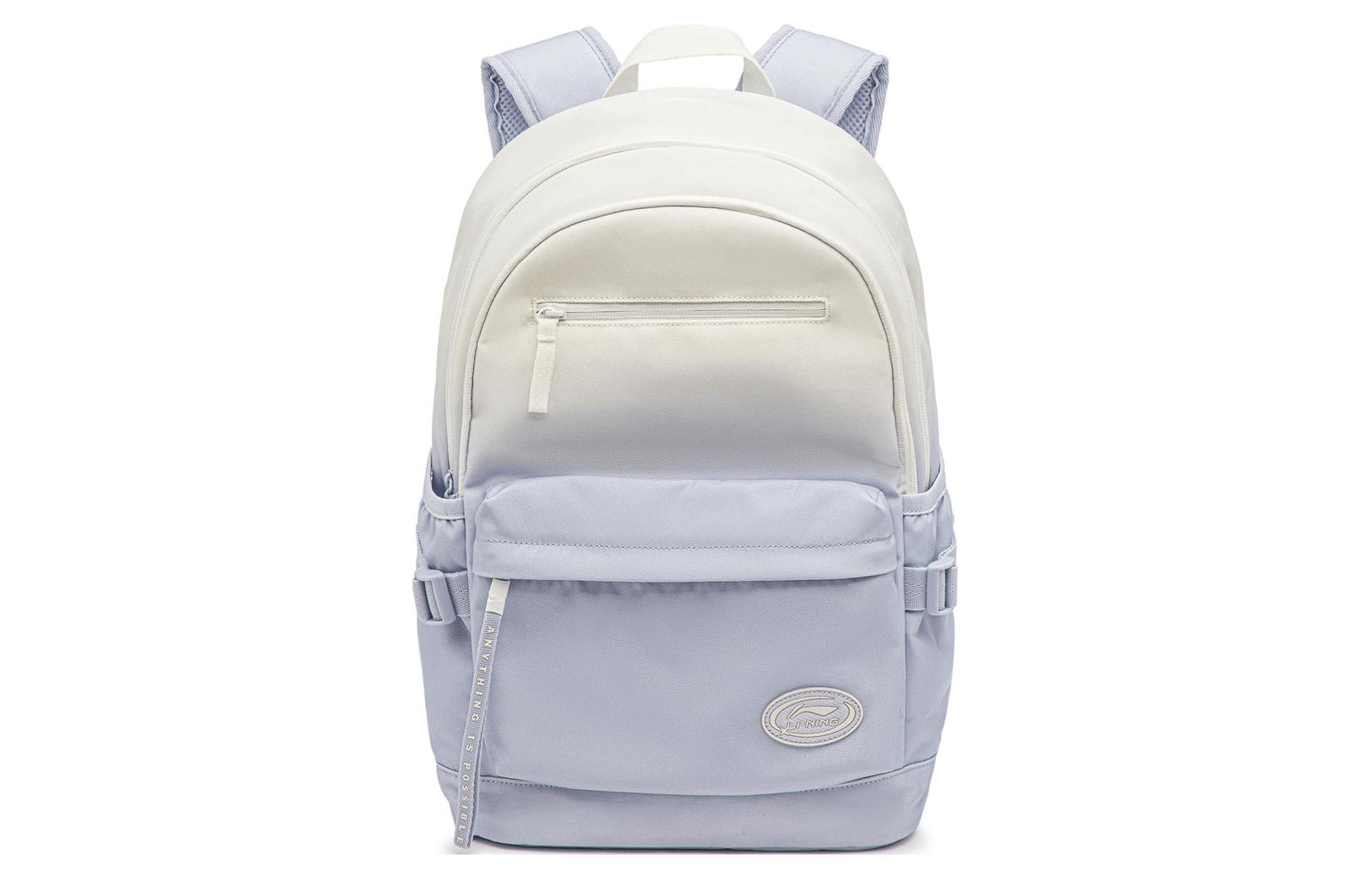 Li Ning Sports Life Collection Polyester Backpack Regular Unisex Blue Purple Gradient ABSU001-3
