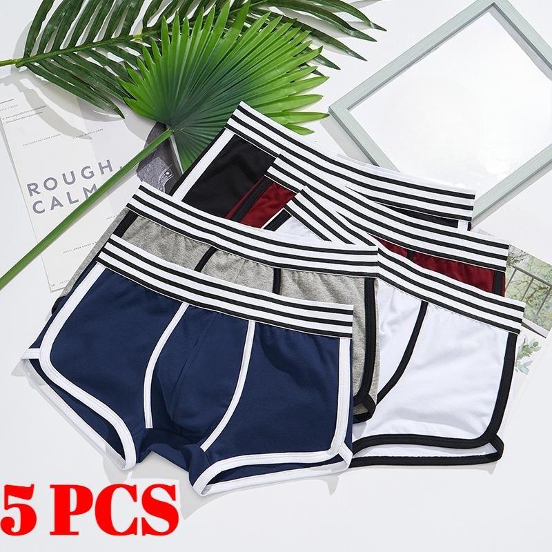 

5 шт. Чоловічі вільні та зручні боксери-брифи 3XL різнокольоровий