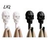 Gaming Room Wall Hanger 2Pcs Hook Up, 3D Printed Skull Design Hooks, No Drilling Decorative Mount Hanger, Waterproof Bathroom Storage for Towels Hats