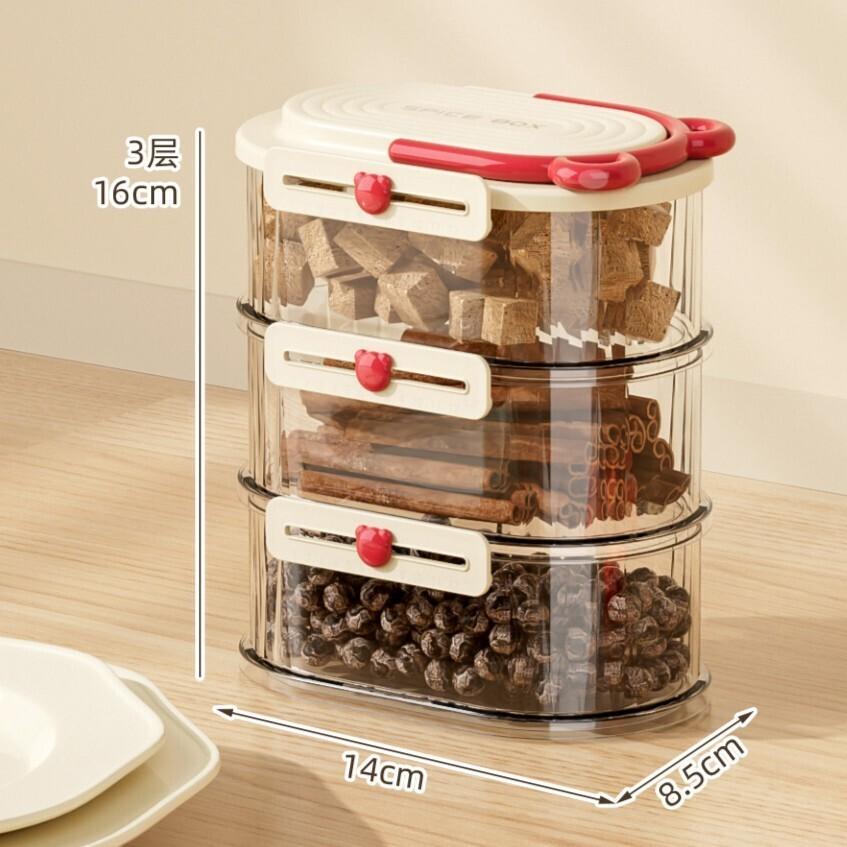 Food Grade Storage Box Food box organizer Durable Multilayer stackable