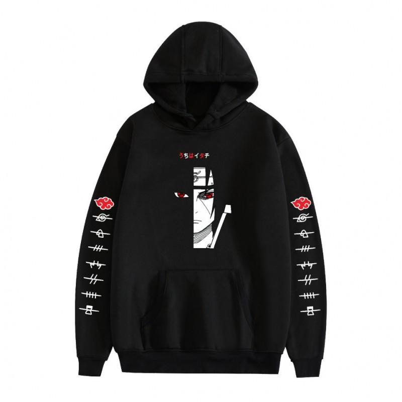 Anime Hoodie Naruto Inspired Casual Sweatshirt Teens Men Winter Warm Long Sleeve Pullover With 3D Pouch Pocket