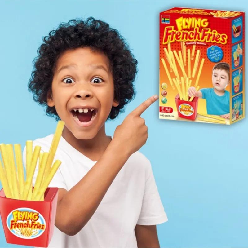 ~Flyingfrench fries Desktop game.puzzle for parent-child interaction tabletop game party props bounce french fries for kids gift