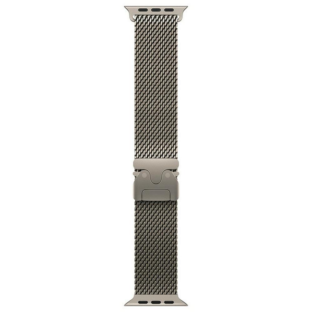KALEBOL Watch Strap for Apple Watch Series 11 10 42mm/9 8 7 41mm/SE3 SE2 SE 6 5 4 40mm/3 2 1 38mm Parachute Buckle Milanese Stainless Steel Band