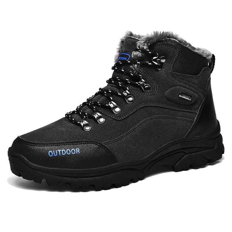 Big Size 39-47 Mens Boots Brand Winter Shoes Man Warm Snow Shoes Fashion Ankle Boots For Men Sneakers Outdoor Shoes Botas Hombre