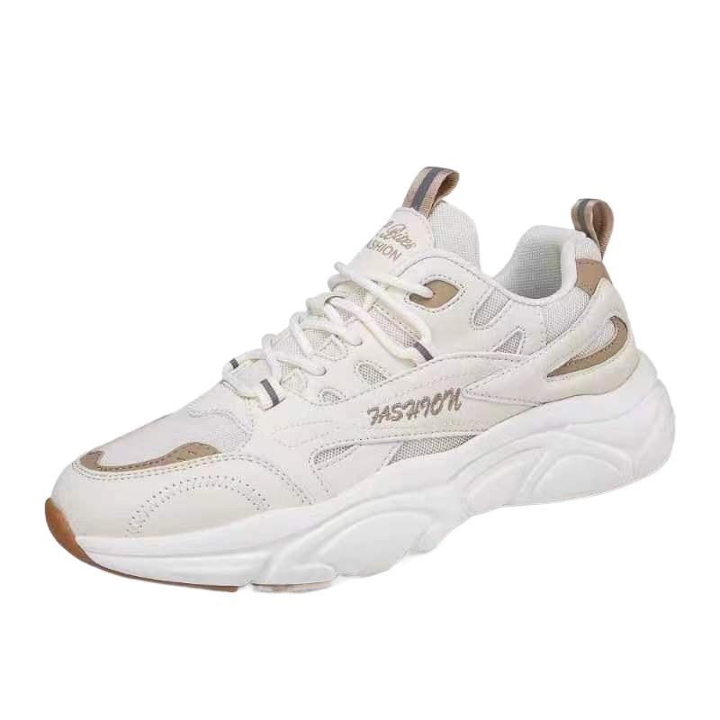 Four Seasons Trend Fashion Versatile Casual Shoes Comfortable Soft Sole Running Shoes High Quality Men's Platform Daddy Trendy Shoes